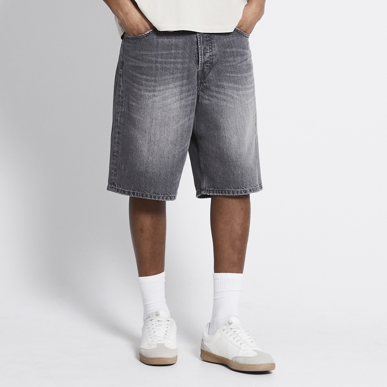 Baggy denim shorts "Nate" Grey
